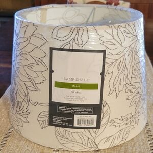 Toile Stitch Lamp Shade  Threshold Linen Drum Slip Uno Fitter for Small Lamp